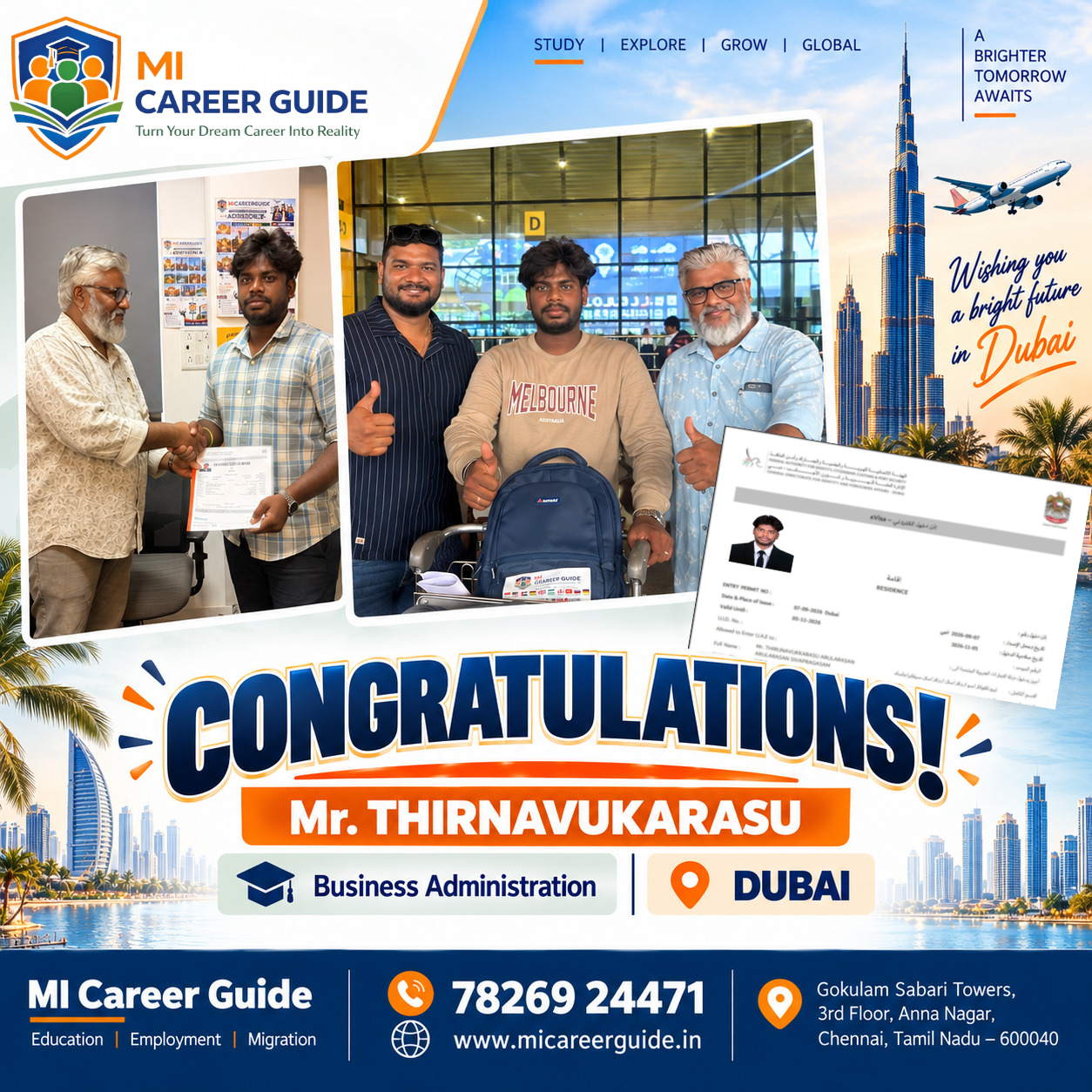 Thirunavukarasu - Career Success